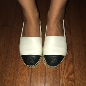 Tory Burch espadrilles.